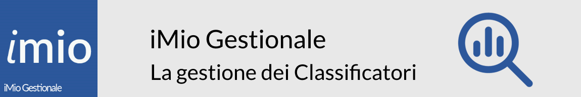 iMio Gestionale la gestione dei classificatori