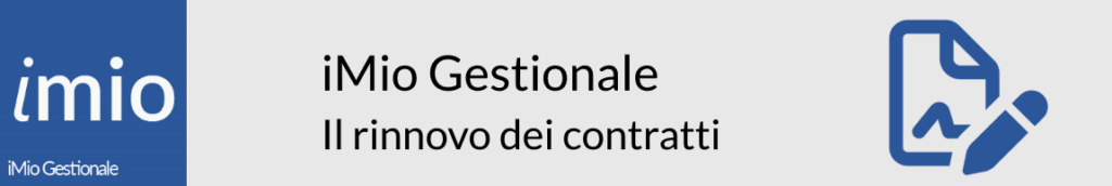 iMio Gestionale il rinnovo dei contrati
