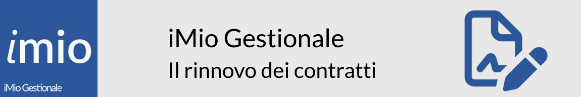 iMio Gestionale il rinnovo dei contrati